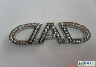 DAD鑲鉆純金屬車標車貼 3D立體個性汽車貼紙 車飾車標貼_汽摩配件_世界工廠網中國產品信息庫